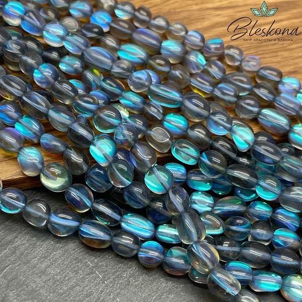 Опал серый  галтовка (имитация) 8-11 мм