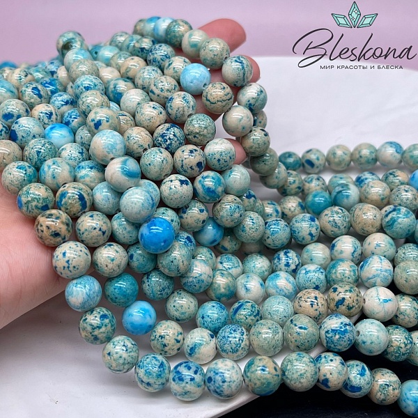 Кальцит голубой тонированный №2 10 мм