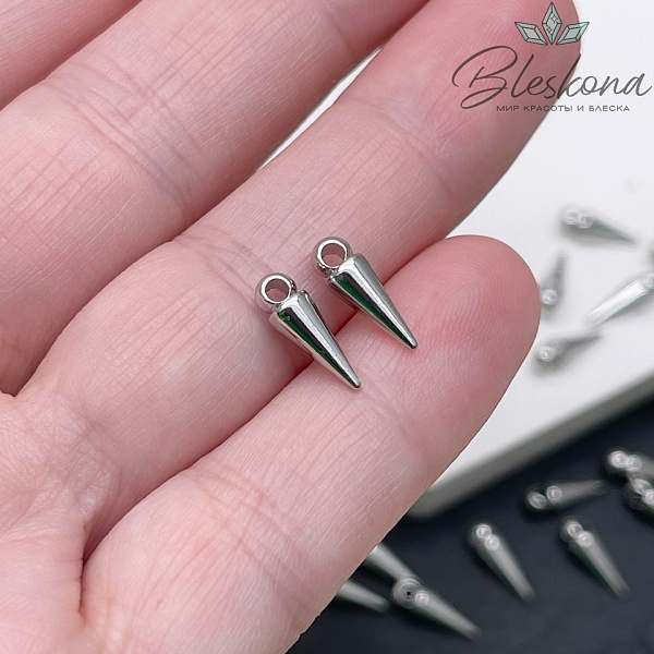 11,5*3,8 мм Цвет серебро, Подвеска шип 