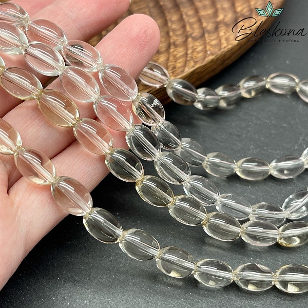 Горный хрусталь желтый рис 12*8мм