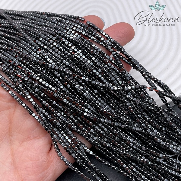 2 мм Гематин имитация, куб округленные стороны