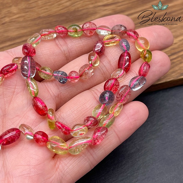 5-7мм Кварц тонированный микс галтовка №1