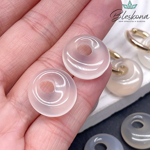 Бублик смещенный центр Агат ⌀18мм