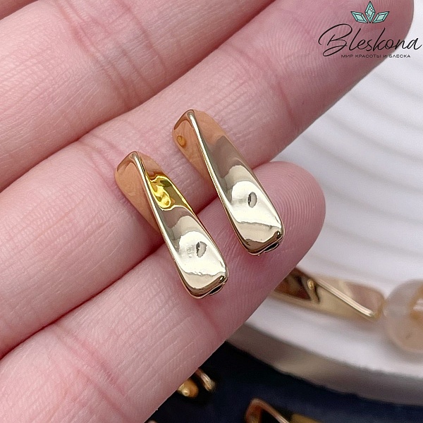 18*5,5 мм Цвет золото, Бусина Крученая 