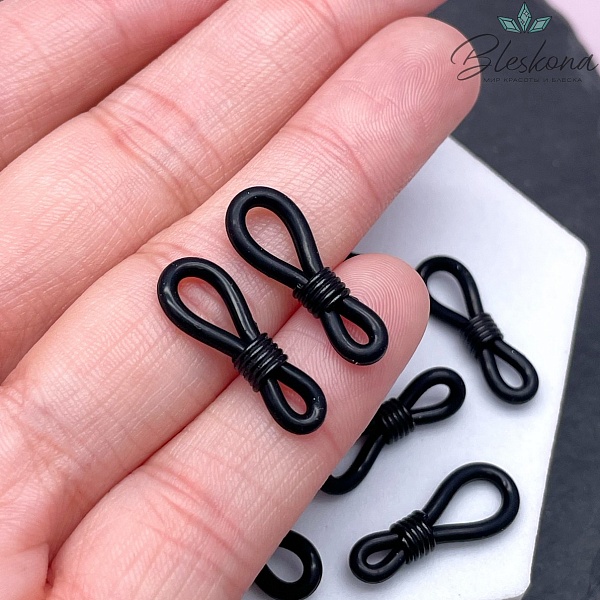 Держатель силикон черный, цвет черный 19мм уп.10шт