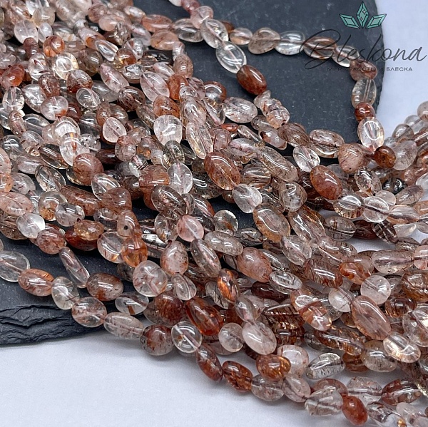 Кварц Рутиловый галтовка №5 6-9 мм