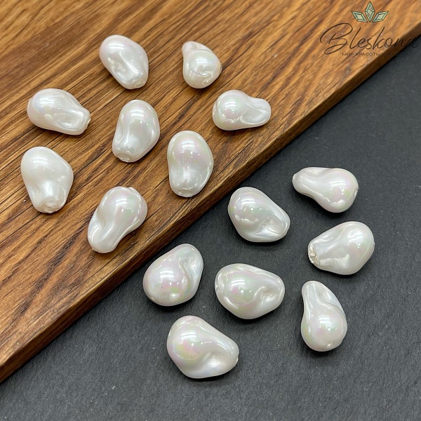 11*15 мм, Жемчуг Майорка белый штучно