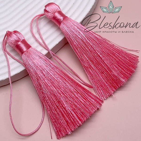 Кисть вискозный шелк Ярко- розовая 8*1 см