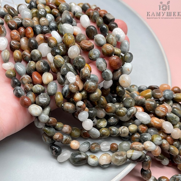 Орлиный глаз галтовка №1 6-8 мм