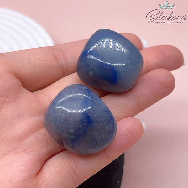 Авантюрин синий галтовка 20-34 мм