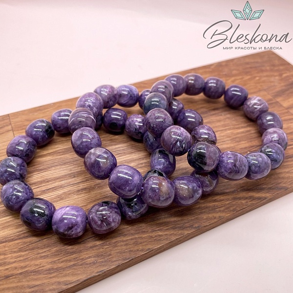 Чароит бочата №1 13*13,5 мм сет 19 см