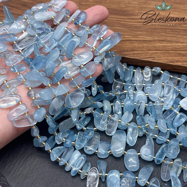 Аквамарин сколы 12-19 мм