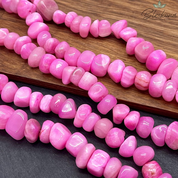 Оникс фриформ фуксия (6-10)*(10-15) мм