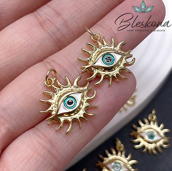 18,5*17,5 мм Цвет золото, Подвеска Глаз 