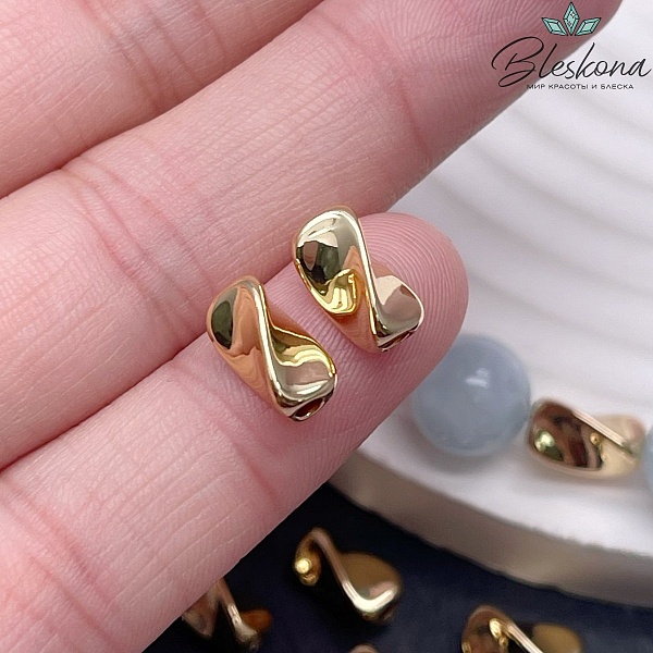 10*5,5 мм Цвет золото, Бусина Крученая