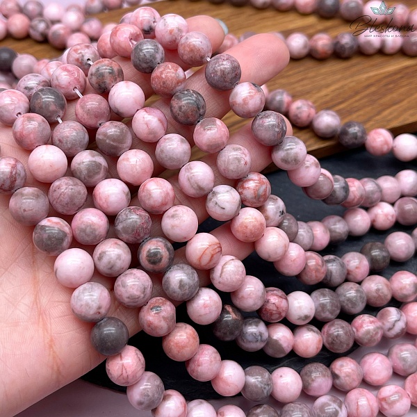 Яшма розовая 10 мм №1