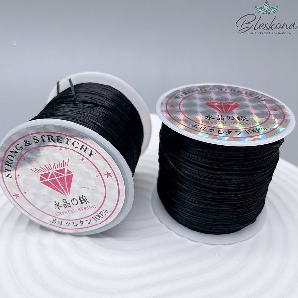 Резинка Спандекс Черный большая катушка