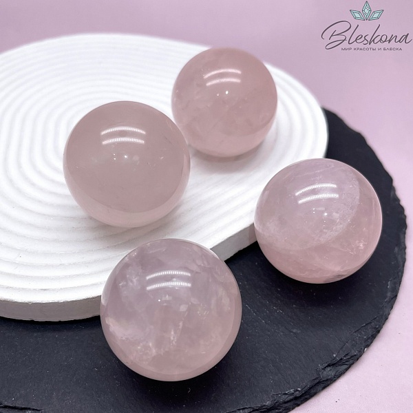 Розовый кварц шар 40 мм