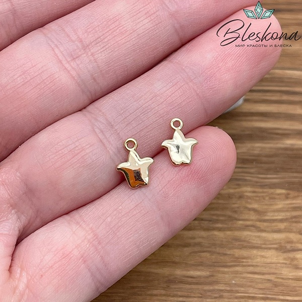 9*6,8 мм Цвет золото, Подвеска Тюльпан Этно