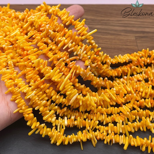 Коралл оранжевые веточки (Коралловые водоросли) 6-13 мм 