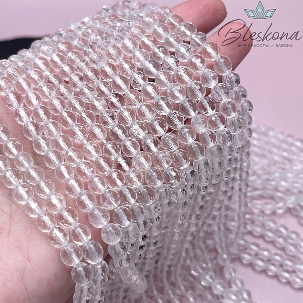 Горный хрусталь огранка 6 мм