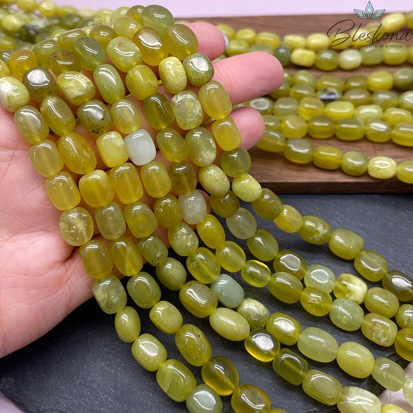 Серпентин желтый (змеевик) галтовка (8-12)*(7-8) мм