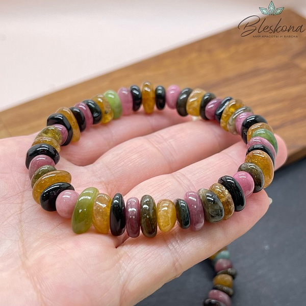 Турмалин фриформ 9 мм сет 18 см