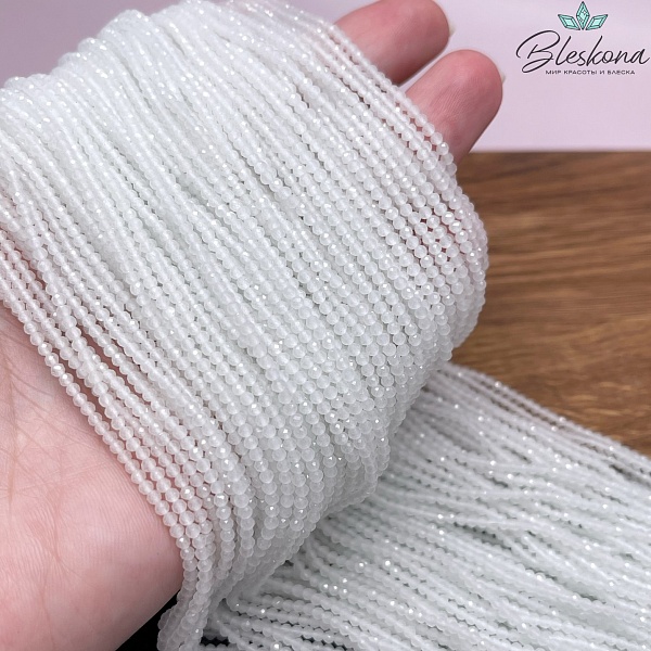 Лунный камень светло-мятный тонированный (имитация) 2 мм