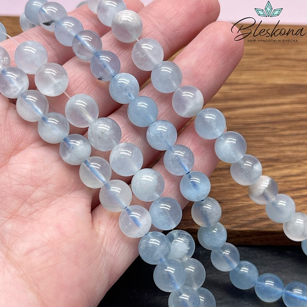 Аквамарин шар №2 8,5 мм