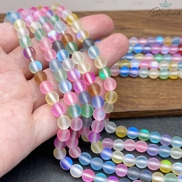 Опал микс матовый (имитация) 6 мм