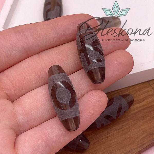 Бусина Дзи Большой Человек 30*11 мм