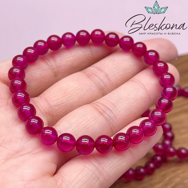 Рубин синтетический (имитация) сет 6,5 мм