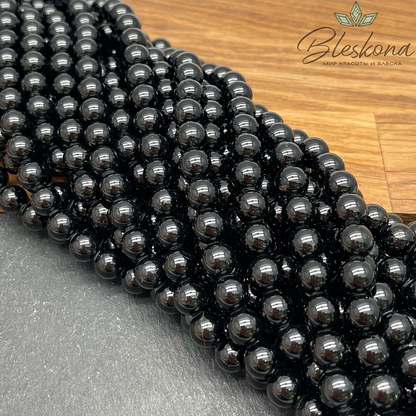 ⌀8мм Турмалин черный (Шерл) №1