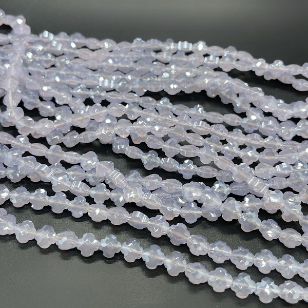 6 мм, Стекло Lux, клевер, цвет лавандовый