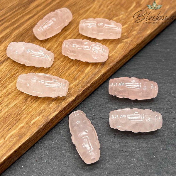 Резная Бусина Дзи 9 глаз 30*10 мм