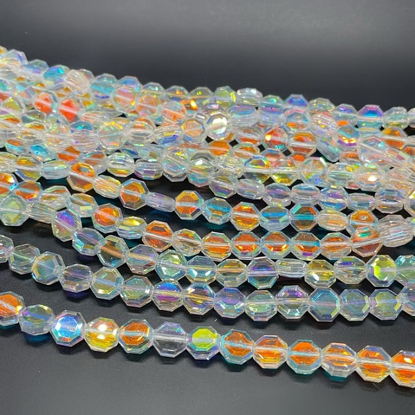 7,5 мм Стекло Lux, восьмиугольник, цвет AB