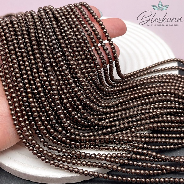 3,5 мм Гематин имитация, цвет коричневый (шоколадный)