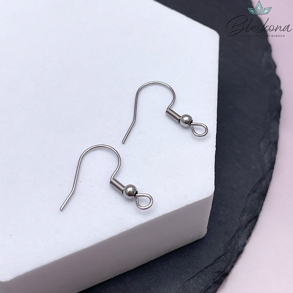 19,5 мм Цвет серебро, Швензы крючок