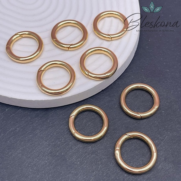 25 мм Цвет золото, Замок Кольцо карабин