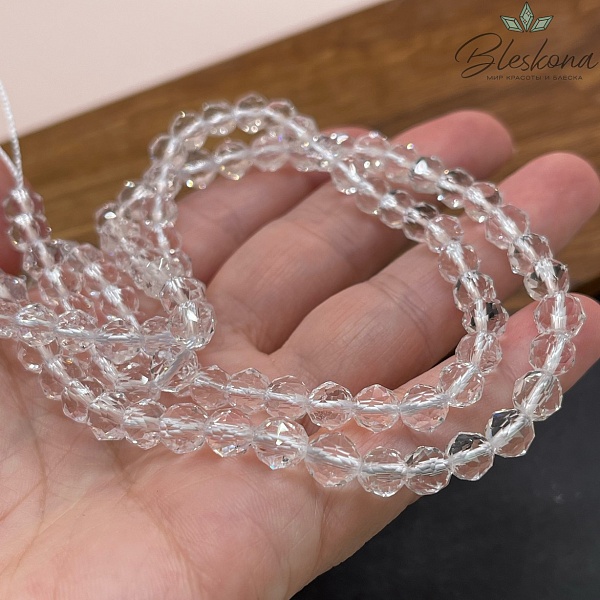 Горный хрусталь купная огранка 6 мм ААА