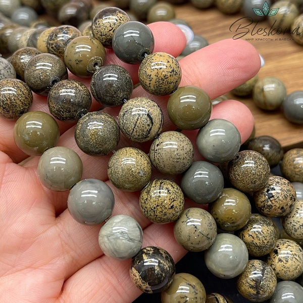 Кальцит серо-зеленый (мраморный) 12 мм