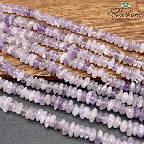 Аметист лавандовый галтовка (4-6)*(8-12)мм