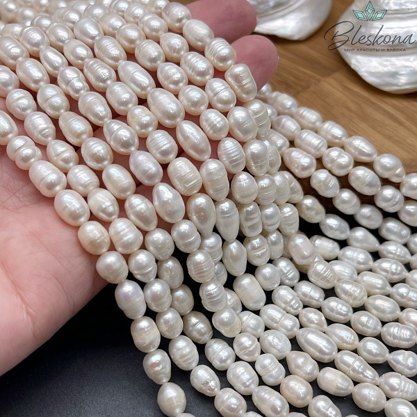 Жемчуг рис белый №4 6-6,5 мм