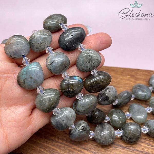 Лабрадор галтовка (15-16)*(16-19) мм