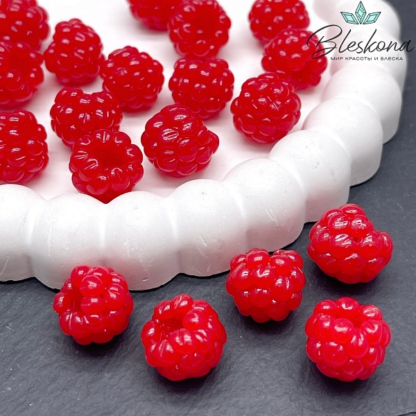 12,5*15 мм, Подвеска  Малина глянцевая