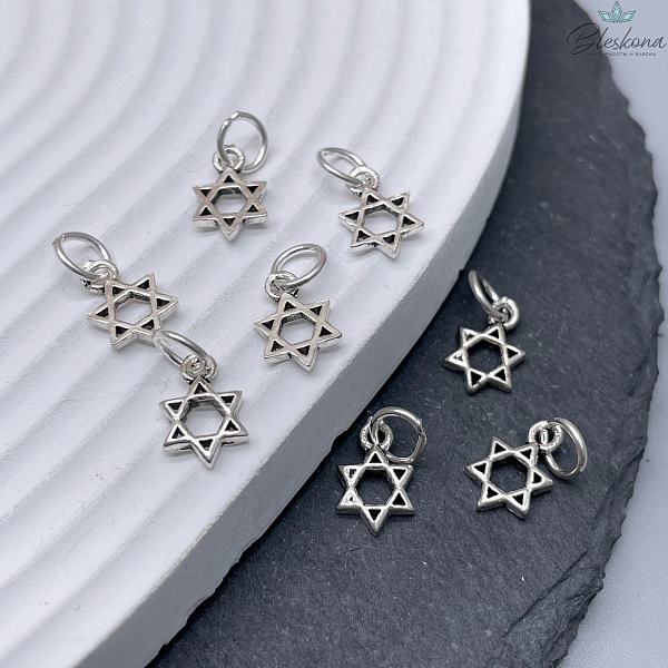 8мм Подвеска мельхиор Звезда Давида