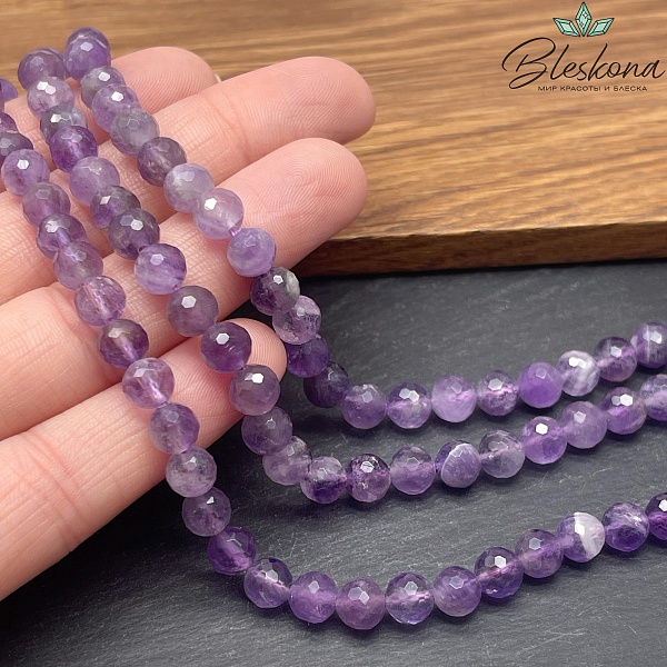 ⌀6мм Аметист микроограка  №1