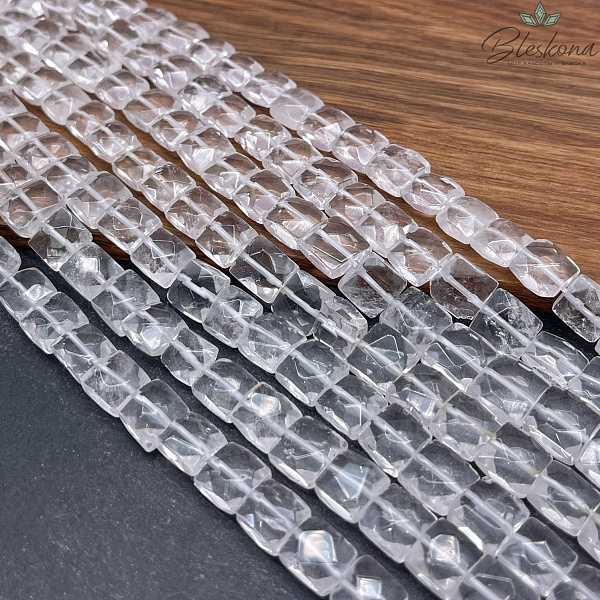 Горный хрусталь квадрат огранка 10-11 мм