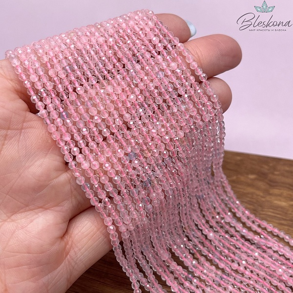 Морганит алмазная огранка №4 2,5 мм