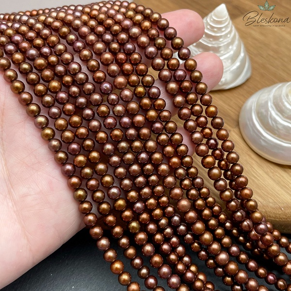 Жемчуг шар шоколадный 5 мм
